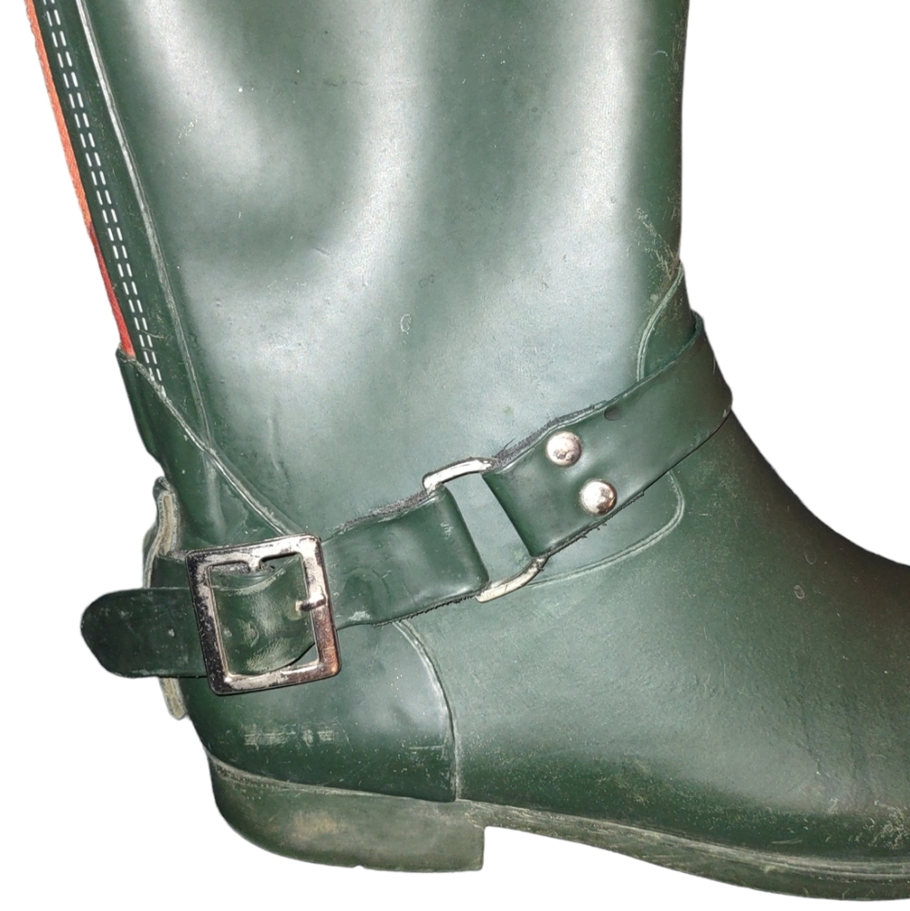 Steve Madden Zip Up Tsunami Rain Boots Size 7 - Picture 7 of 7
